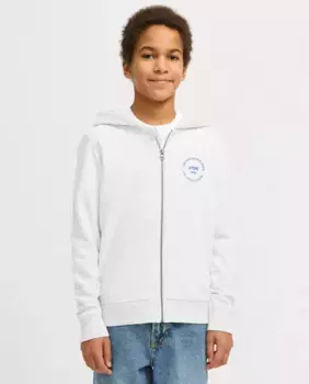 Толстовка для мальчика на молнии Jack & Jones, светло-серый