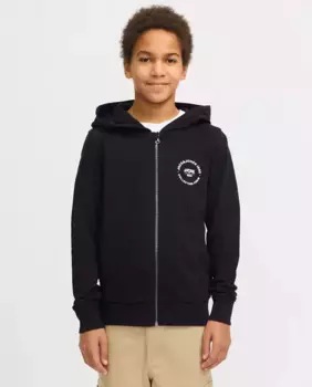 Толстовка для мальчика на молнии Jack & Jones, чёрный