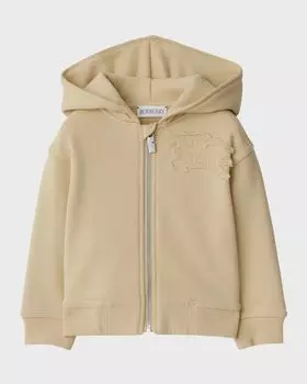 Толстовка для мальчика с деталями конного рыцаря, размер 12М-2 Burberry, цвет Pampas