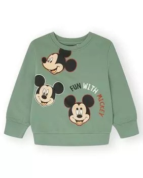 Толстовка для мальчика с дизайном "Disney" из плюшевой ткани Canada House, зеленый