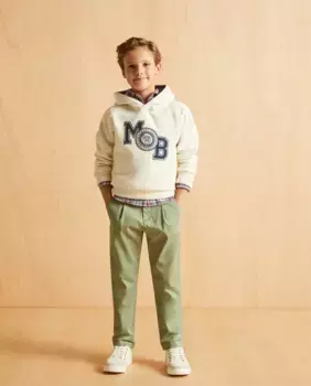 Толстовка для мальчика с капюшоном Coconut El Corte Ingls, цвет 150 Vainilla