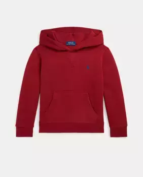 Толстовка для мальчика с капюшоном и вышитой лошадкой Polo Ralph Lauren, цвет Granate