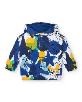 Толстовка для мальчика с капюшоном и звездным принтом Tuc tuc, мультиколор