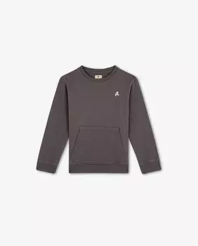 Толстовка для мальчика с карманом-кенгуру и круглым вырезом Scalpers, темно-серый