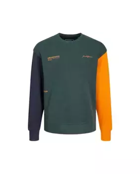Толстовка для мальчика с круглым вырезом Jack & Jones, темно-зеленый