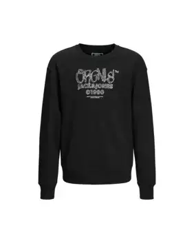 Толстовка для мальчика с круглым вырезом Jack & Jones, черный