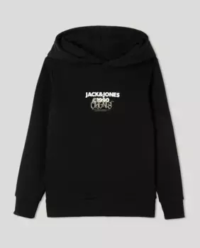 Толстовка для мальчика с круглым вырезом Jack & Jones, черный