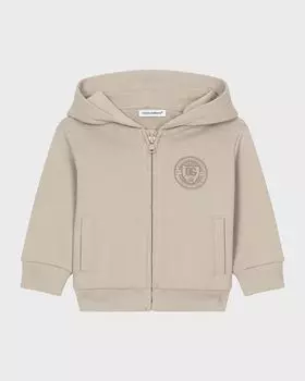 Толстовка для мальчика с логотипом, размер 12–30 м Dolce&Gabbana, цвет Beige