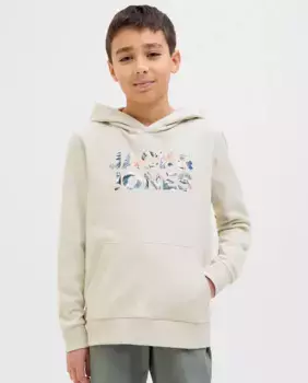 Толстовка для мальчика с логотипом спереди Jack & Jones, бежевый