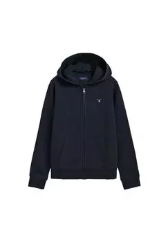 Толстовка для мальчика - Teen Boys THE ORIGINAL FULL ZIP SWEAT HOODIE, капюшон GANT, синий