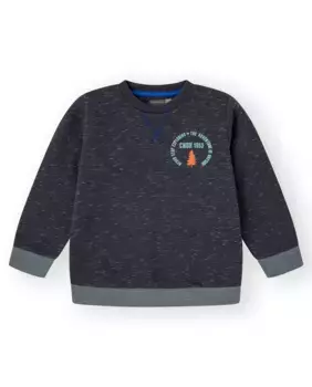 Толстовка для мальчика темно-синего цвета с принтом Canada House, темно-синий