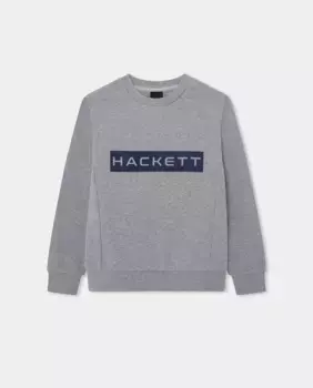 Толстовка для мальчиков с круглым вырезом Hackett, светло-серый