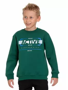 Толстовка для мальчиков с круглым вырезом и длинными рукавами Myhanne, зеленый