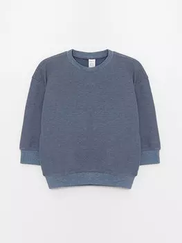 Толстовка для маленьких мальчиков с круглым вырезом и длинными рукавами LCW ECO