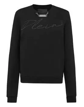 Толстовка для отдыха LS с вышивкой Signature PHILIPP PLEIN, черный