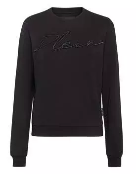 Толстовка для отдыха LS с вышивкой Signature PHILIPP PLEIN, черный