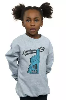 Толстовка для папы «Бэтмен номер один» DC Comics, серый