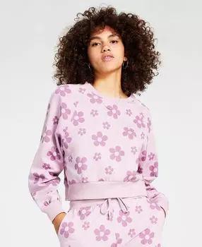 Толстовка для подростков с цветочным принтом Rebellious One, сиреневый
