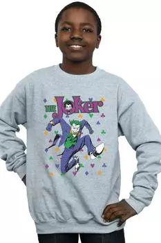 Толстовка для прыжков с изображением Бэтмена и Джокера DC Comics, серый