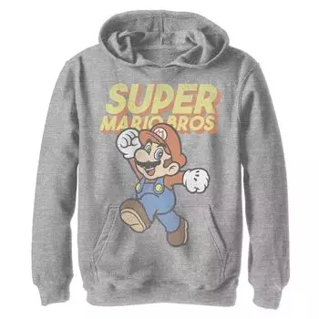 Толстовка для прыжков в стиле ретро Nintendo Super Mario Bros для мальчиков 8–20 лет Licensed Character