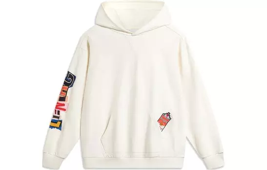 Толстовка для скейтборда унисекс белая Lining, белый