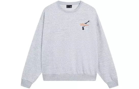 Толстовка для скейтбординга LiNing, унисекс, серо-лиловый