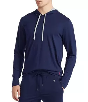 Толстовка для сна с длинными рукавами Polo Ralph Lauren Supreme Comfort, синий