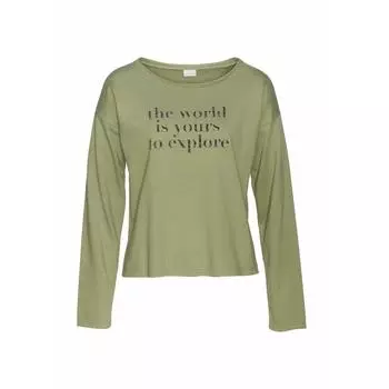 Толстовка для женщин LASCANA, цвет gruen