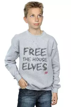Толстовка Dobby Free The House Elves Harry Potter, серый