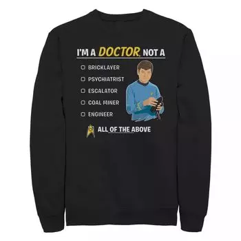 Толстовка Doctor Crew для юниоров Star Trek Original Series A Doctor Crew Licensed Character