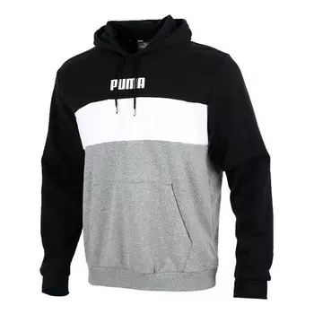 Толстовка double down hoodie 'grey black white' Puma, серый