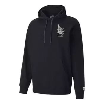 Толстовка downtown graphic hoodie 'black' Puma, черный