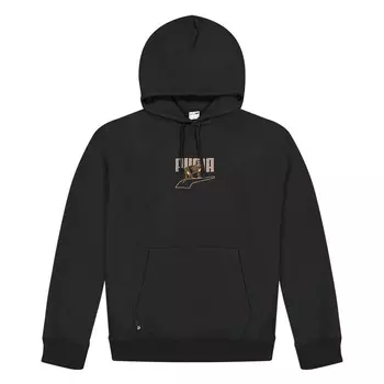 Толстовка DOWNTOWN Graphic Hoodie TR Puma, цвет Puma Schwarz/Schwarz