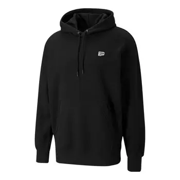 Толстовка downtown hoodie 'black' Puma, черный