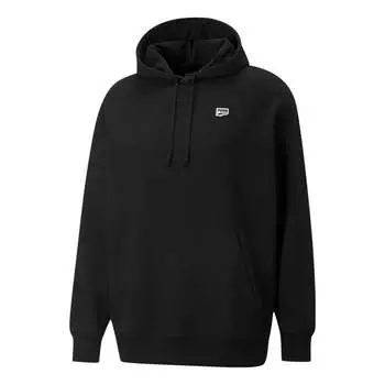 Толстовка downtown hoodie 'black' Puma, черный