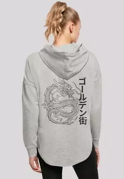 Толстовка DRACHE GAI - Hoodie F4NT4STIC, серый
