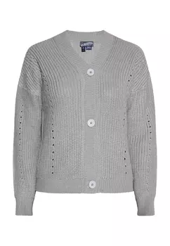 Толстовка DreiMaster Strickjacke, цвет Grau Melange