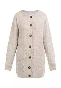 Толстовка DreiMaster Strickjacke Mit Knpfen, бежевый