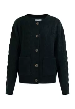 Толстовка DreiMaster Strickjacke Mit Knpfen, темно-зеленый