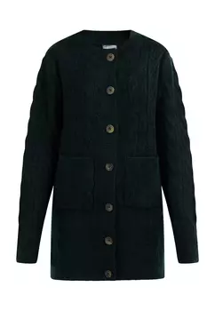 Толстовка DreiMaster Strickjacke Mit Knpfen, темно-зеленый