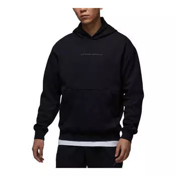 Толстовка dri-fit sport hoop fleece hoodie asia sizing 'black' Air Jordan, черный