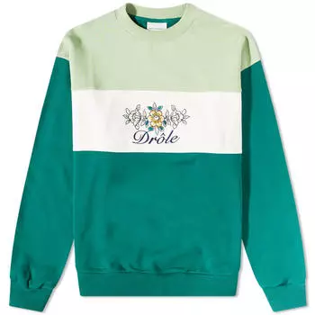 Толстовка Drle de Monsieur Floral Logo Crew Sweat