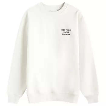 Толстовка Drle De Monsieur Not From Paris Madame Crew Sweat, цвет Mastic
