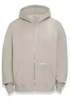 Толстовка Dropsize " Dropsize Men's Bazix Republiq Super Heavy Rib Zipper", цвет Pumicstone