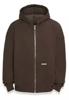 Толстовка Dropsize " Dropsize Men's Bazix Republiq Super Heavy Rib Zipper", коричневый