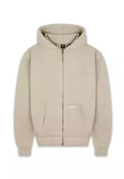 Толстовка Dropsize "Мужская супертяжелая толстовка с пустой молнией Dropsize", цвет Coconutmilk