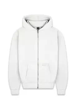 Толстовка Dropsize "Мужская супертяжелая толстовка с пустой молнией Dropsize", белый