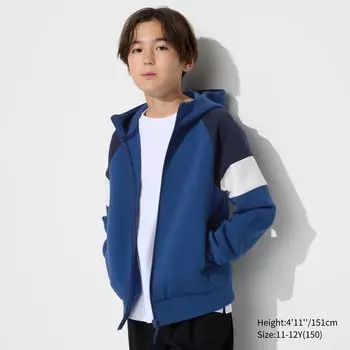 Толстовка с капюшоном DRY Uniqlo, синий