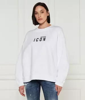 Толстовка Dsquared2 Relaxed Fit, белый