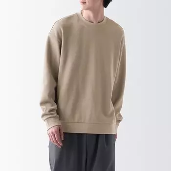 Толстовка двойной вязки MUJI, песочно-бежевый